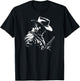 Retro Cowboy Old Western West Gun Revolver Countryman , Black, S T-Shirt - T-Shirt | Black