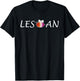 Les Bee An Funny Lesbian Pride Bee Joke Pun LGBTQ T-Shirt - T-Shirt | Black