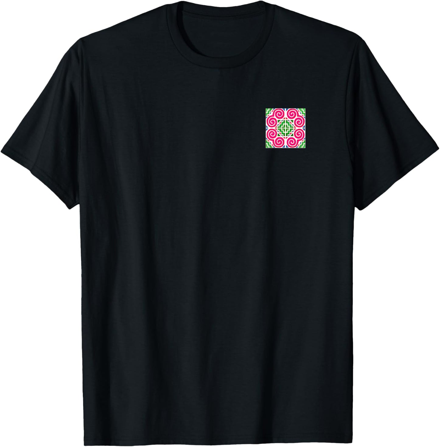 Hmong print in corner T-Shirt - T-Shirt | Black