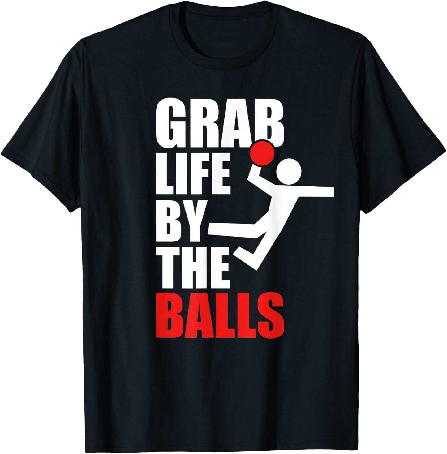 Funny Dodgeball Humor Graphic T-Shirt - T-Shirt | Black