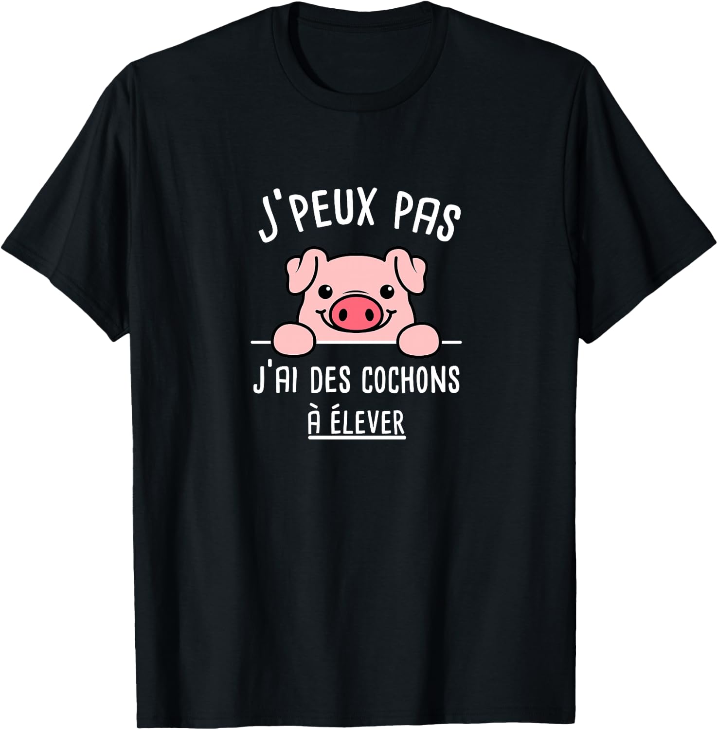 Éleveur de Cochon Fermier Agriculteur Agriculture Humour Haut de Gamme T-Shirt - T-Shirt | Black