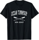 Ocean Township New Jersey Vintage Nautical Crossed Oars T-Shirt - T-Shirt | Black
