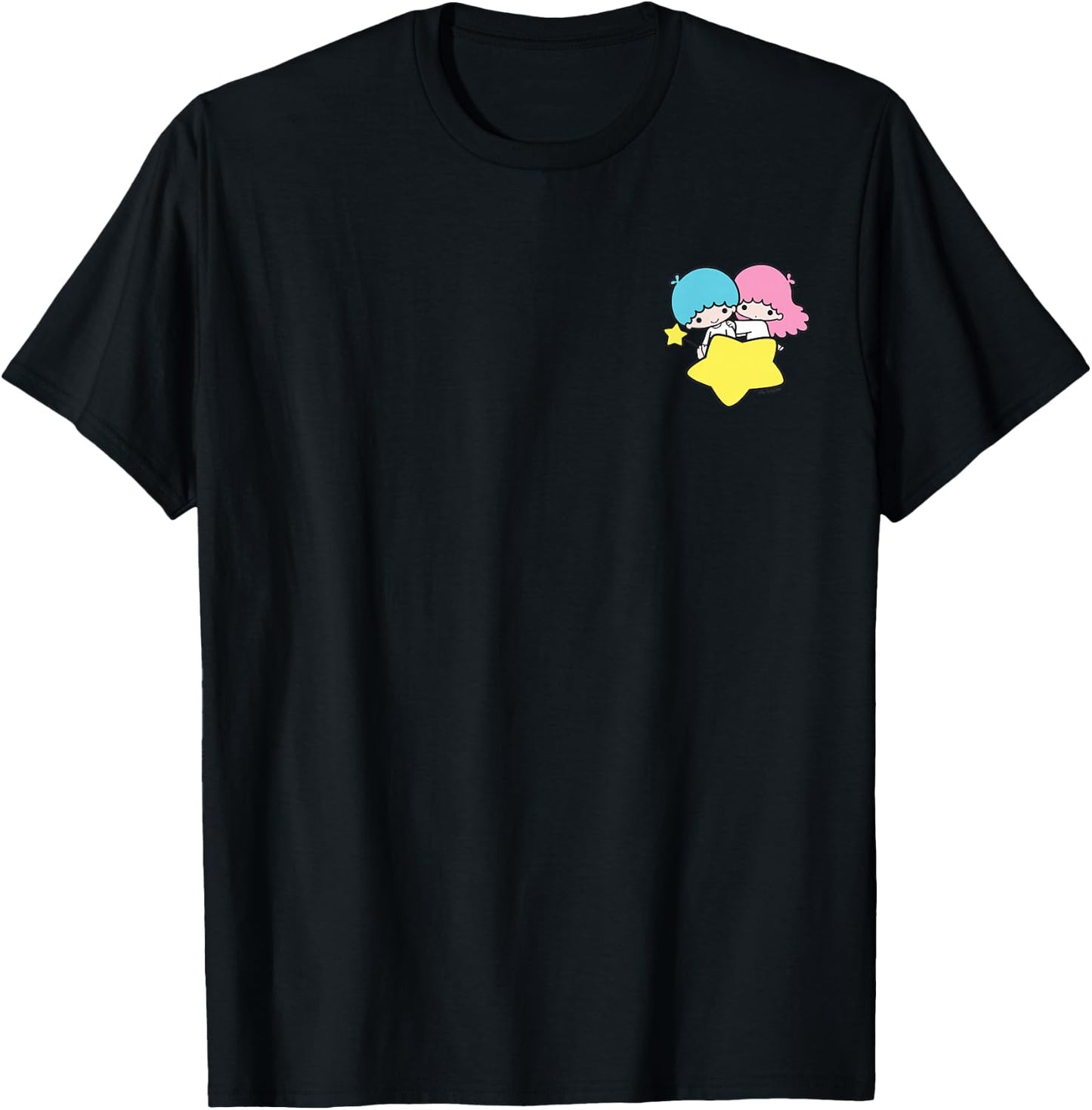 Little Twin Stars Dream Galaxy Pocket T-Shirt - T-Shirt | Black