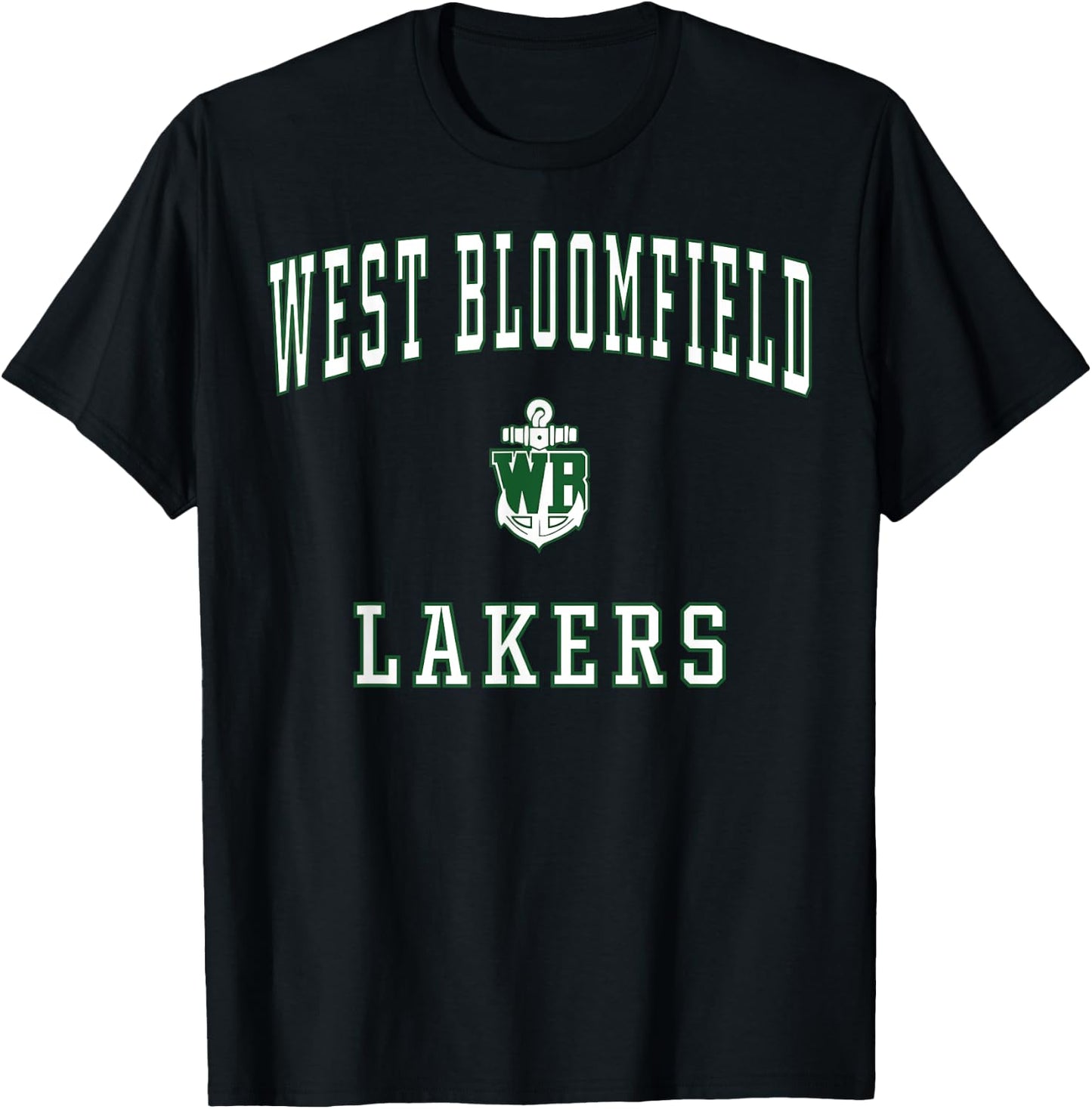West Bloomfield High School Lakers T-Shirt - T-Shirt | Black
