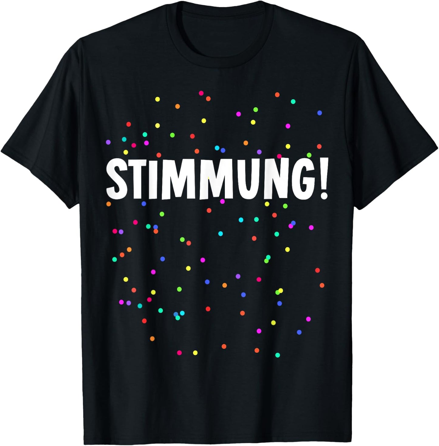 Mood Confetti Costume for Carnival Party , black T-Shirt - T-Shirt | Black