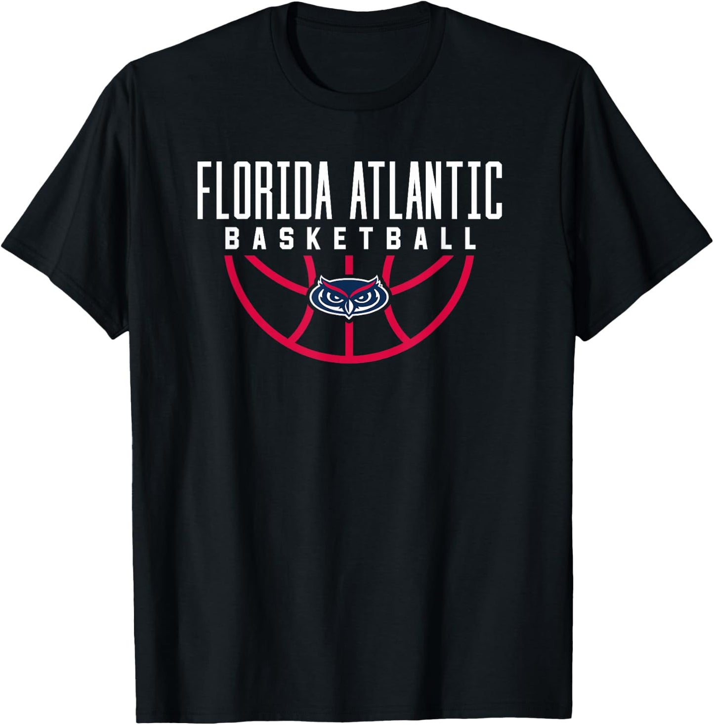 Florida Atlantic University FAU Owls Basketball T-Shirt - T-Shirt | Black