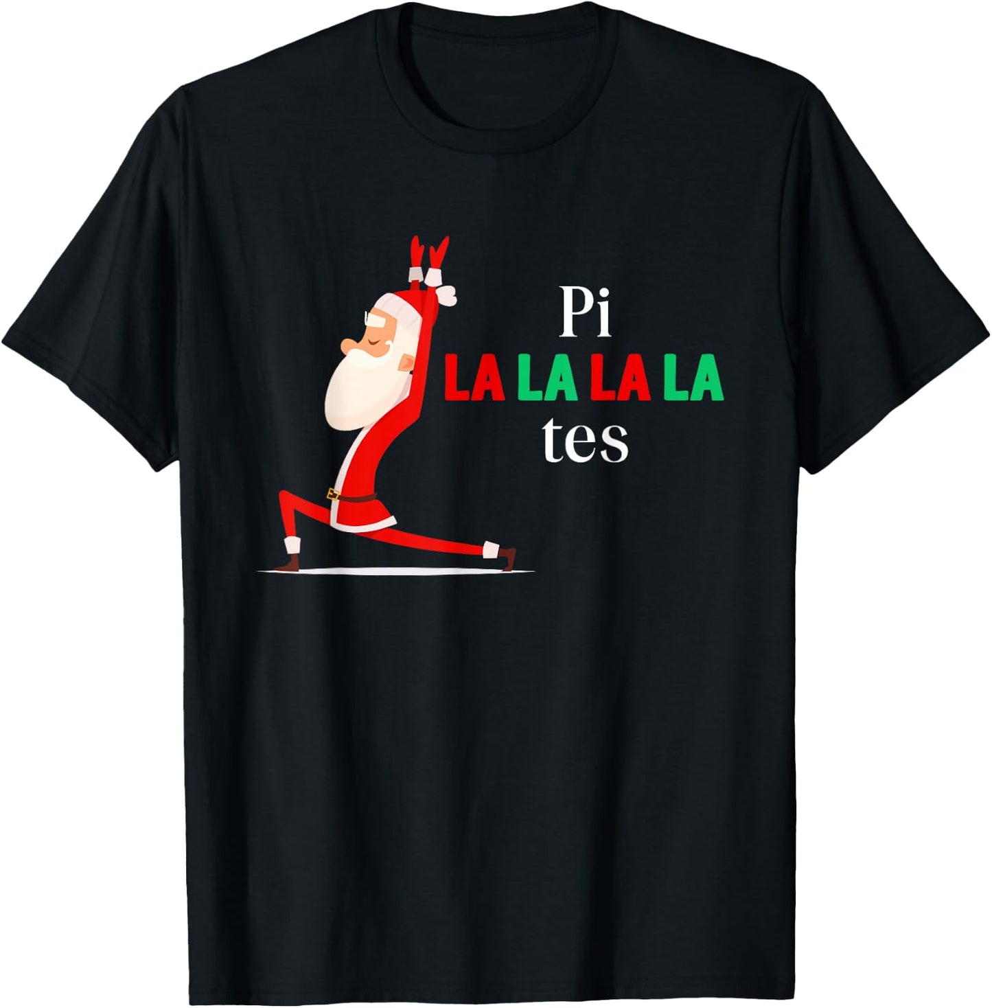 Pi La La La La Tes Pilates Christmas Song Jingle Bell T-Shirt - T-Shirt | Black