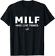 MILF Man I Love Finance Funny Accountant 2023 T-Shirt - T-Shirt | Black