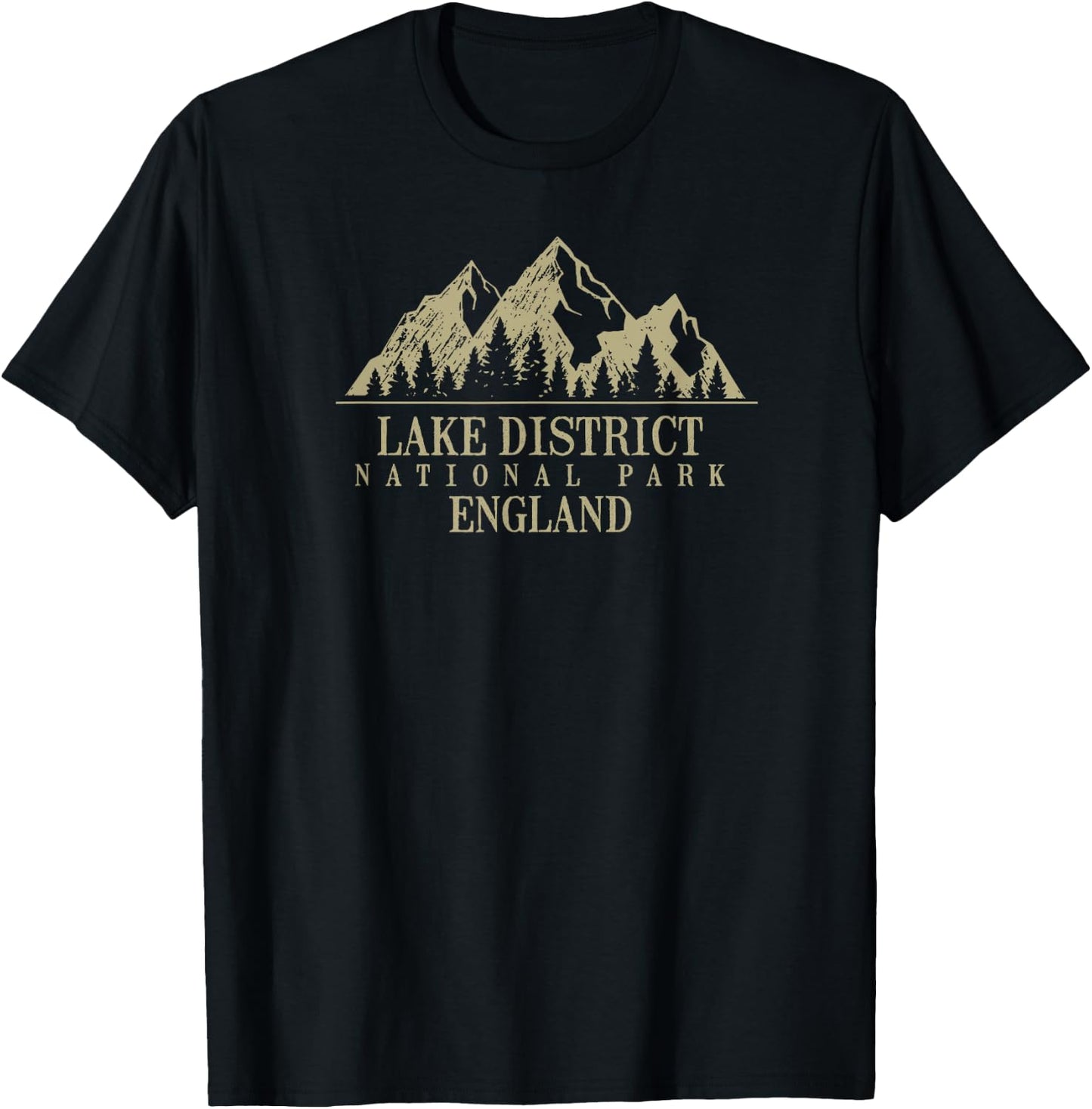 Lake District National Park England T-Shirt - T-Shirt | Black
