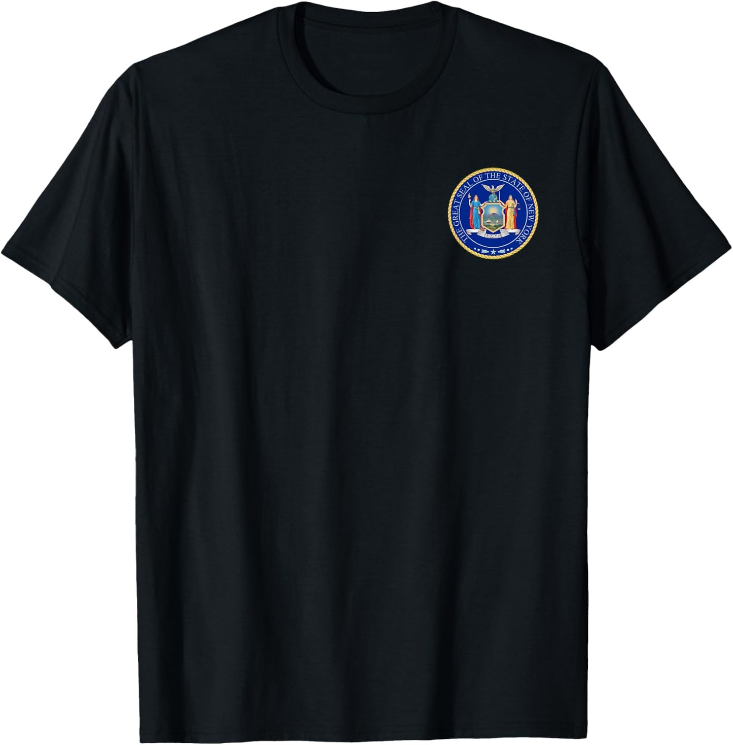 New York State Seal Flag T-Shirt - T-Shirt | Black