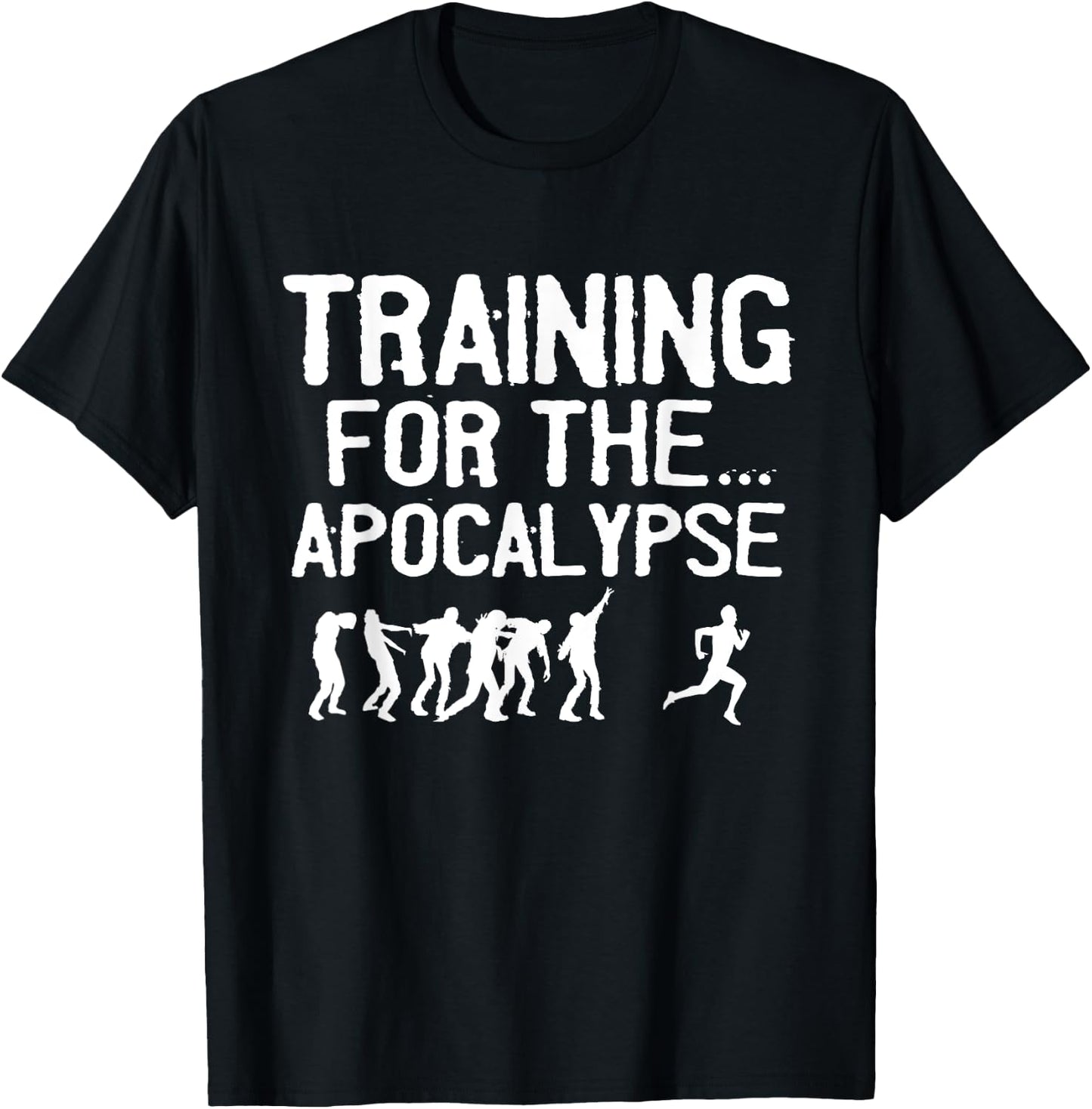Funny Zombie Running Design Women Runner Athletes T-Shirt - T-Shirt | Black