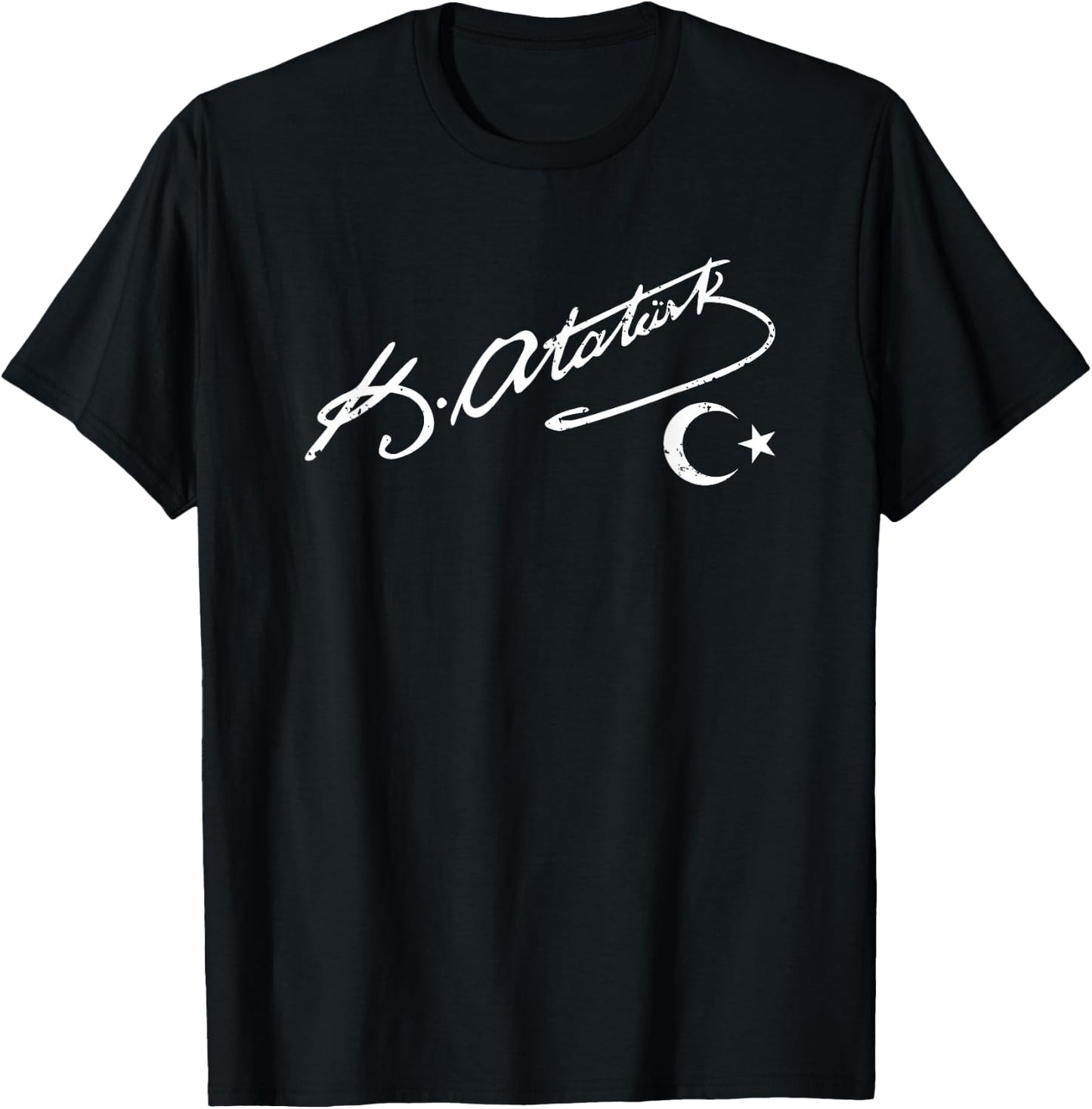 Mustafa Kemal Atatürk Istanbul Türkiye Ataturk Signature T-Shirt - T-Shirt | Black