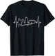 Mönchengladbach Skyline Heartbeat Fan Love Mönchengladbach , black T-Shirt - T-Shirt | Black