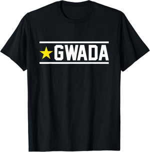 Guadeloupe Flag of Guadeloupe Guadeloupe 971 Gwada T-Shirt - T-Shirt | Black