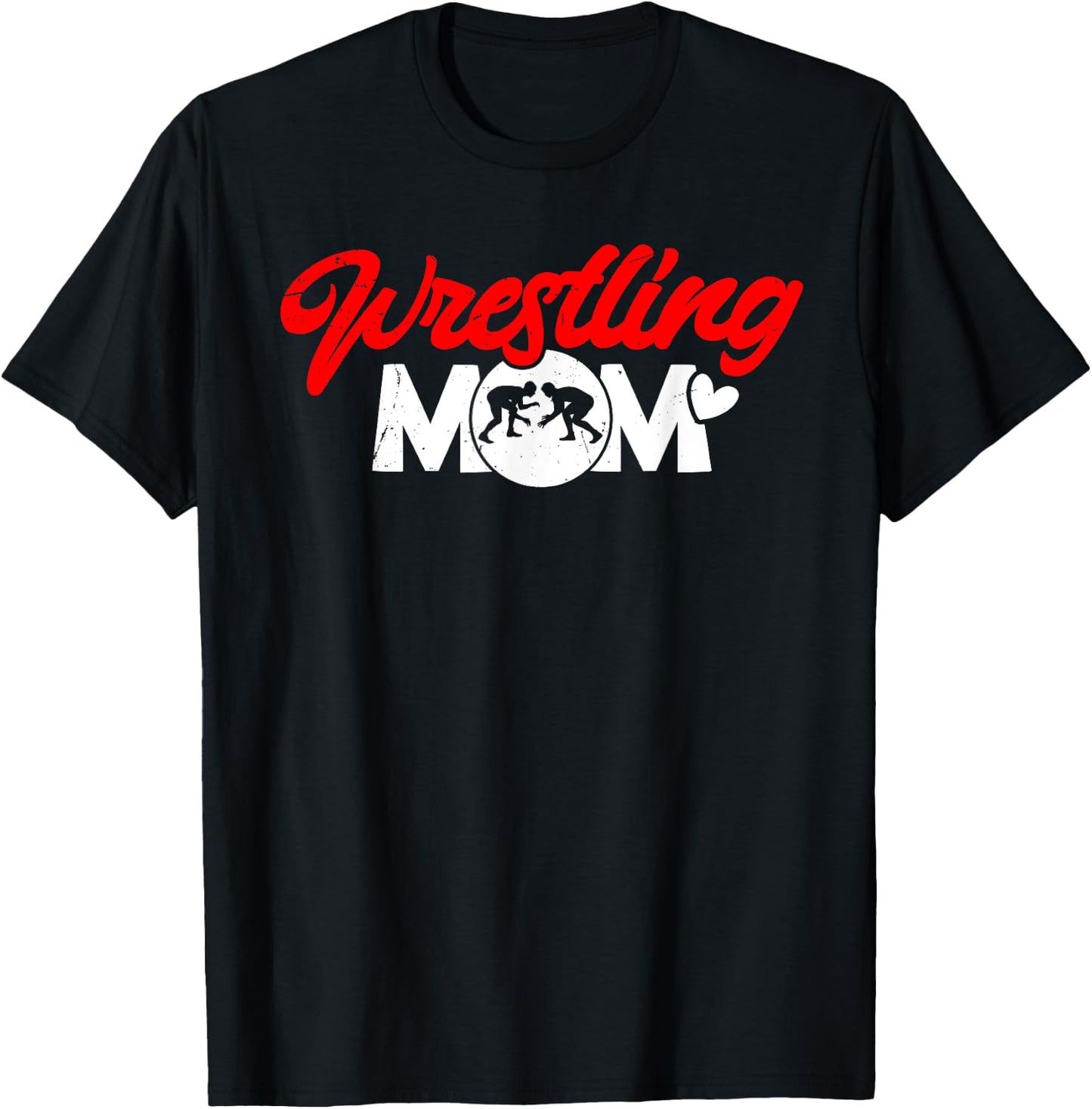 Wrestling Mom Wrestler Mama T-Shirt - T-Shirt | Black