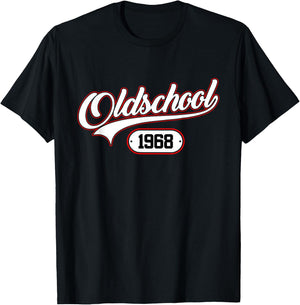 Oldschool 1968 Jahrgang Geburtsjahr Geburtstag Birthday T-Shirt - T-Shirt | Black
