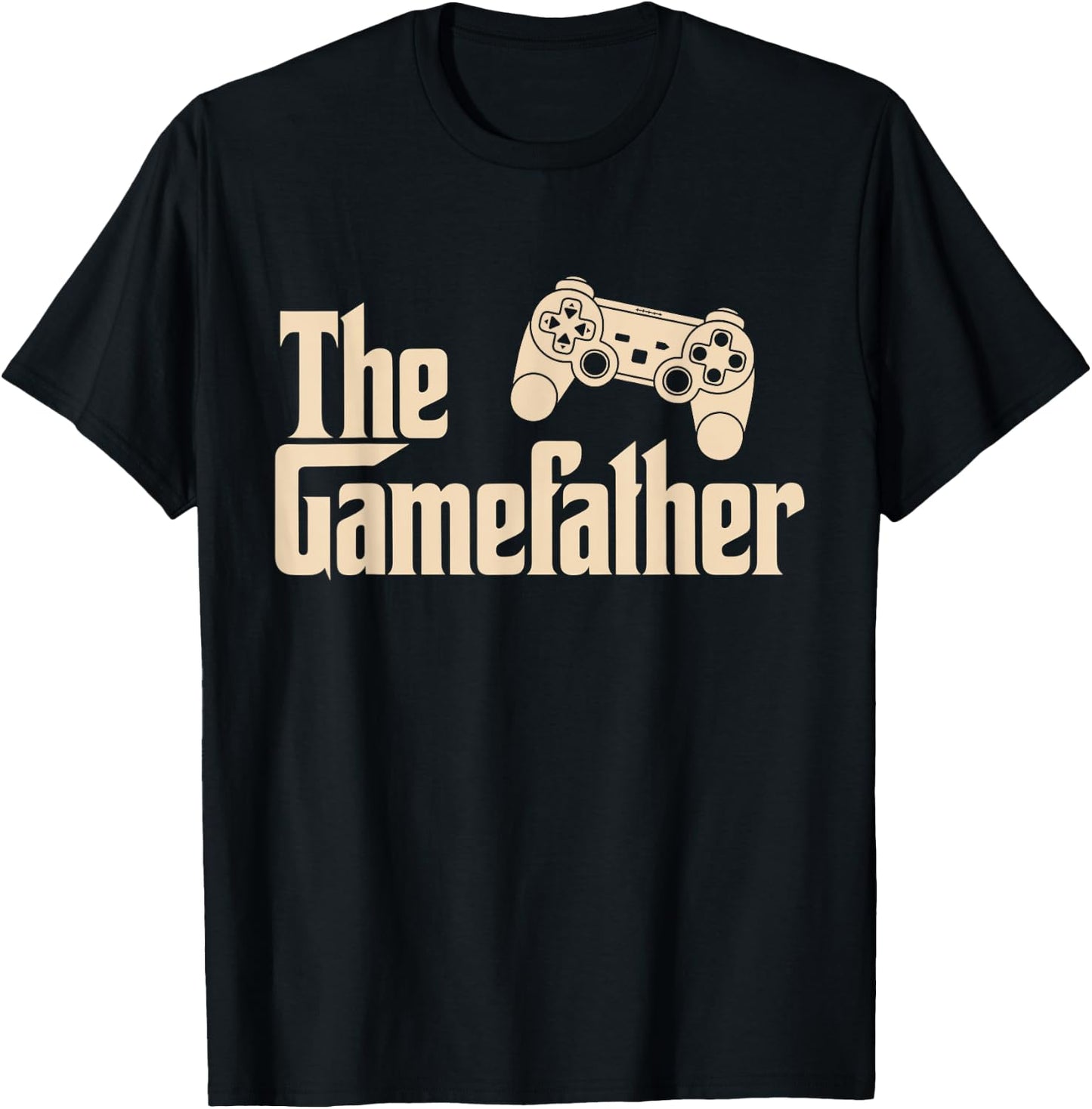 Fathers Day The Gamefather Funny Gamer Dad Gaming Lovers T-Shirt - T-Shirt | Black