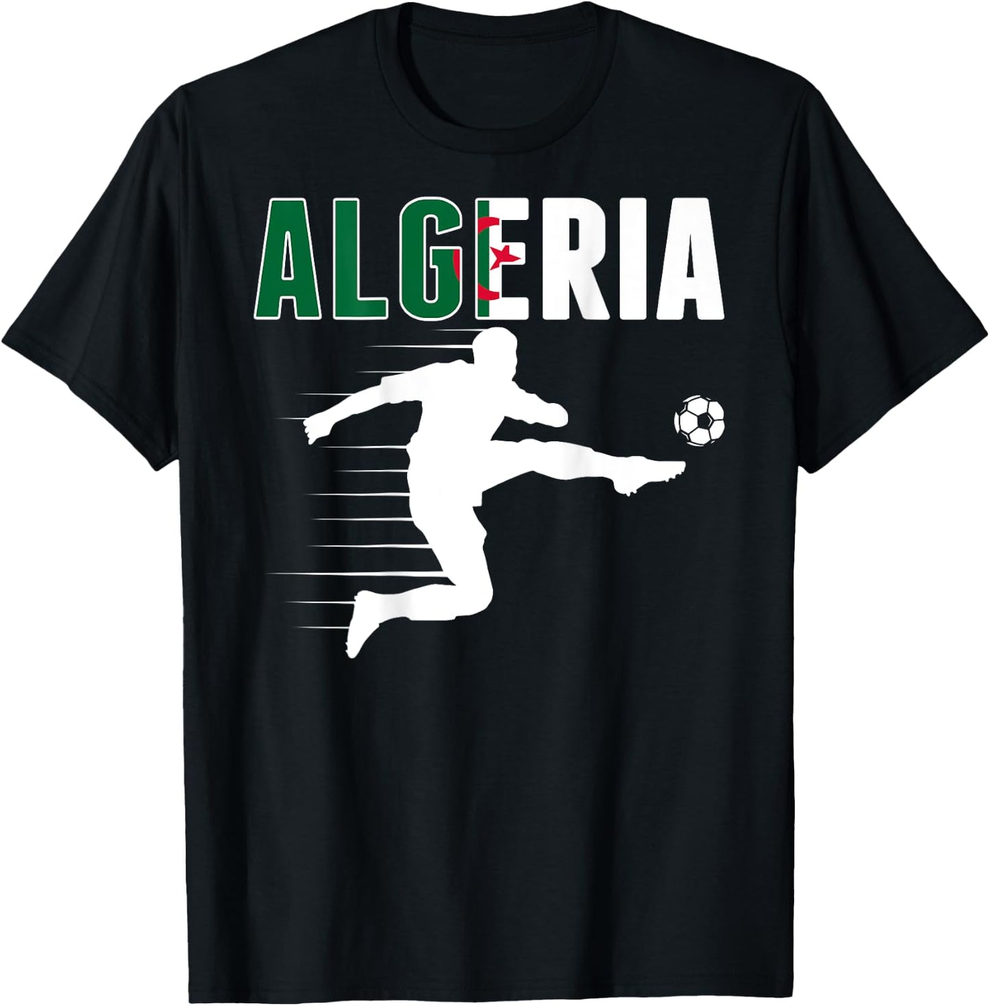 Algerien Fußball-Fans Trikot – Algerische Fußball-Fans T-Shirt - T-Shirt | Black