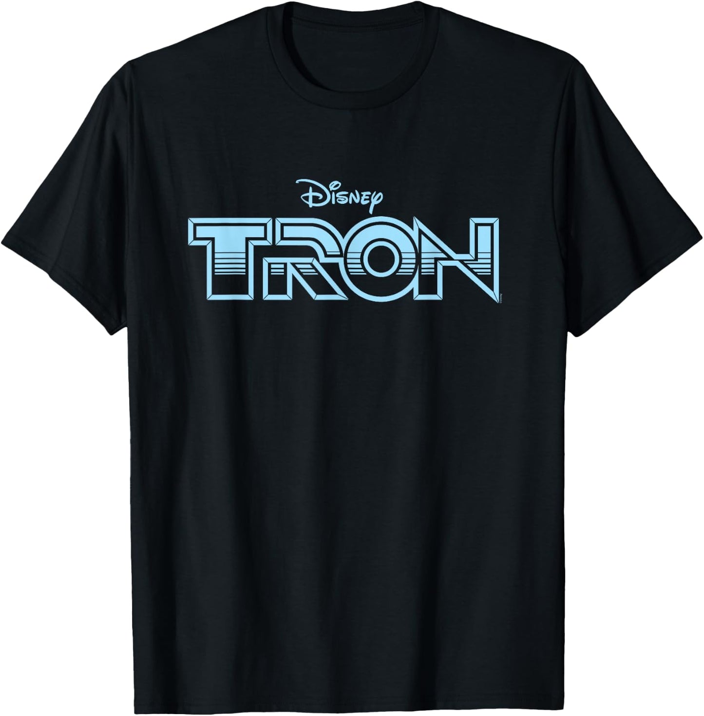 Disney TRON Official 1982 Original Movie Logo , Black, S T-Shirt - T-Shirt | Black