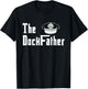 The Dock Father Captain Of The Boat Dad Funny Fathers Day T-Shirt - T-Shirt | Black