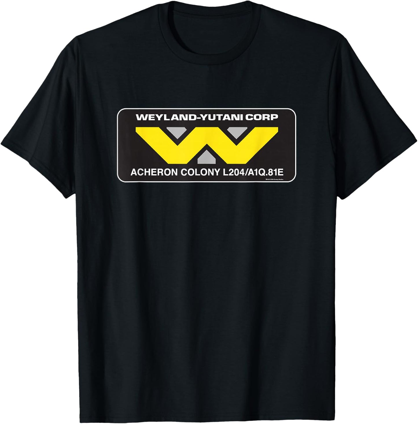 Alien 45th Anniversary Weyland-Yutani Corp Acheron Logo T-Shirt - T-Shirt | Black