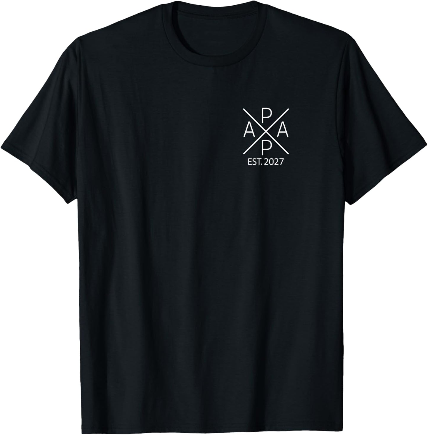 Papa Est. 2027 Vater seit 2027 Werdender Papa 2027 T-Shirt - T-Shirt | Black