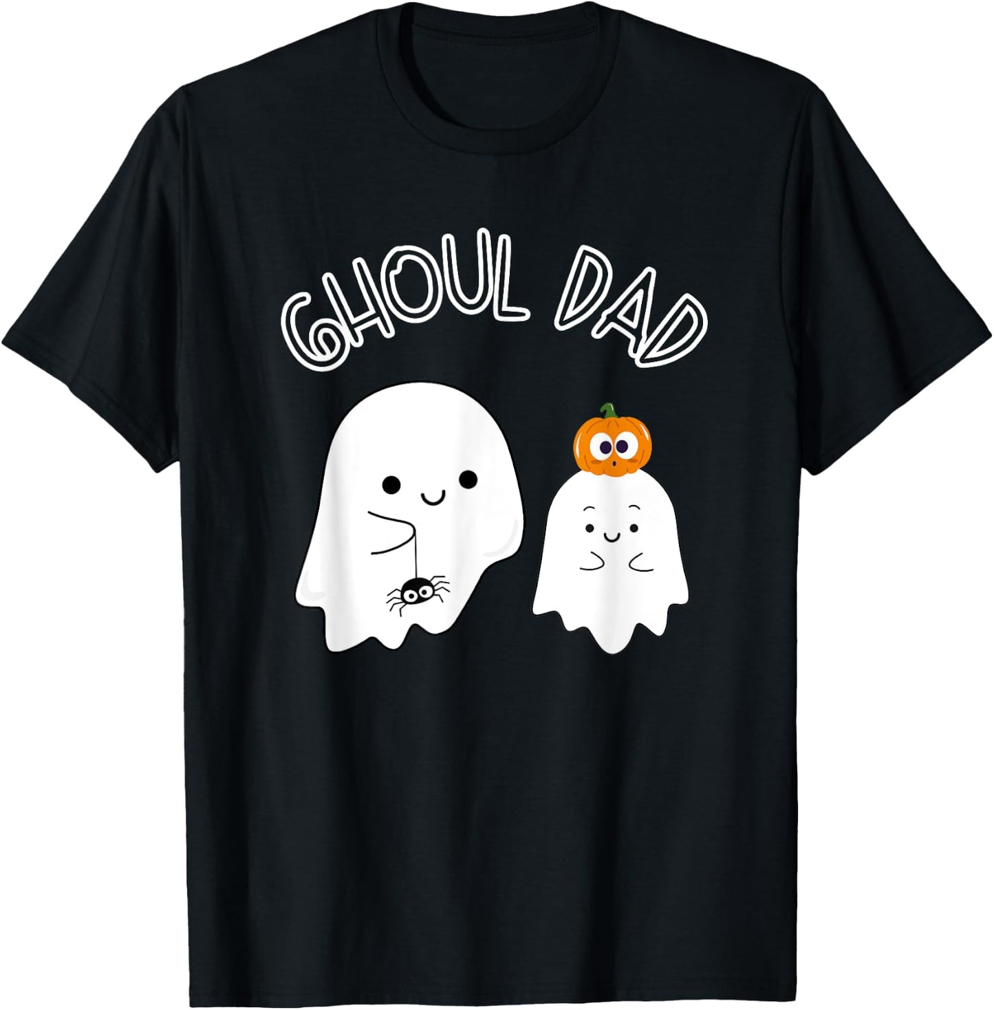 Ghoul Dad, Halloween Father, Daddy Ghost Trick or Treating T-Shirt - T-Shirt | Black
