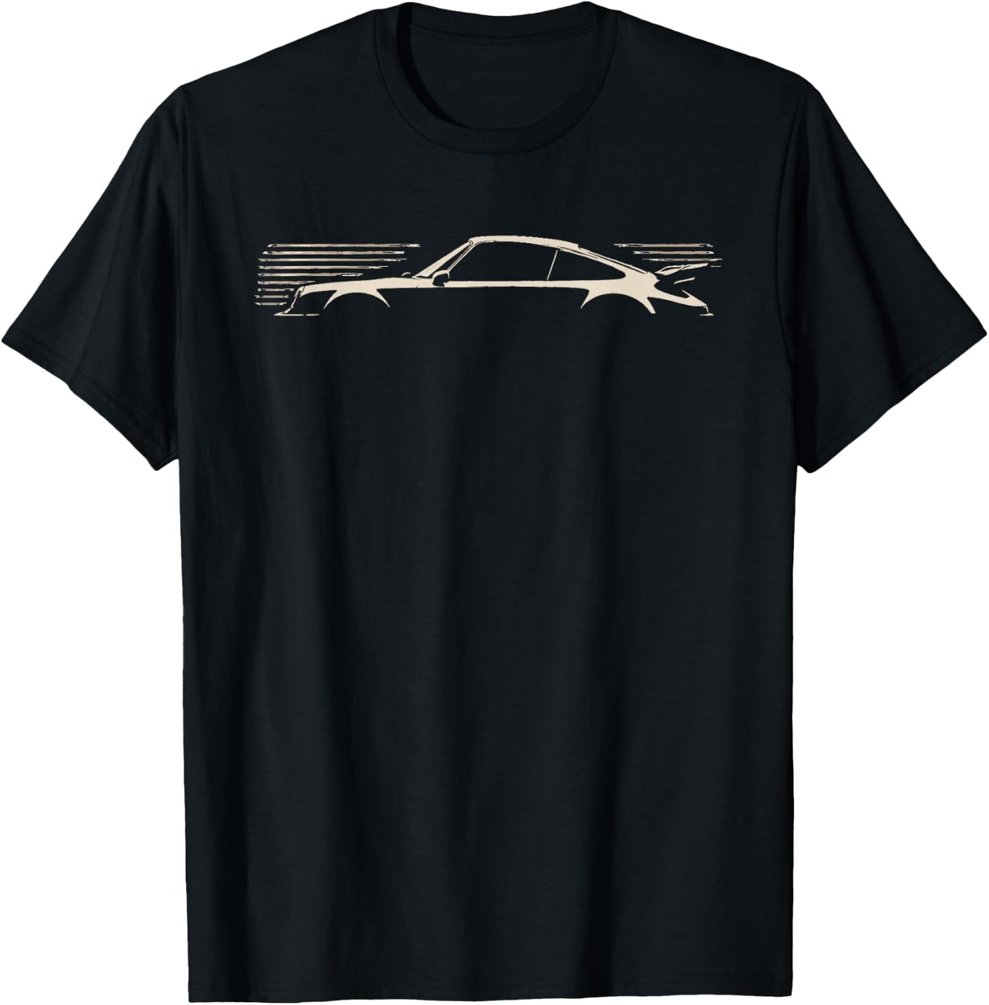 Legendary Racing Sports Car Iconic Racing Car Silhouette T-Shirt - T-Shirt | Black