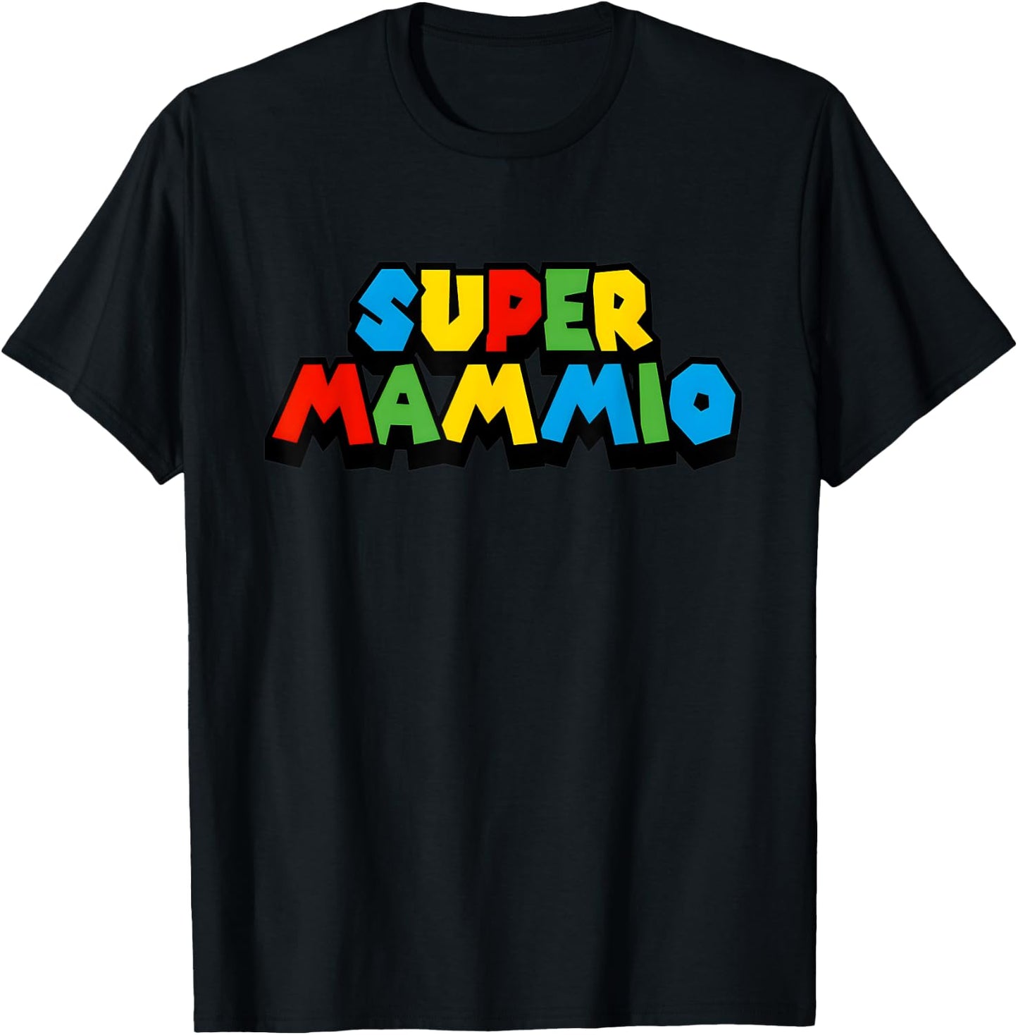 Gamer Mama Super Gamer Mammio T-Shirt - T-Shirt | Black