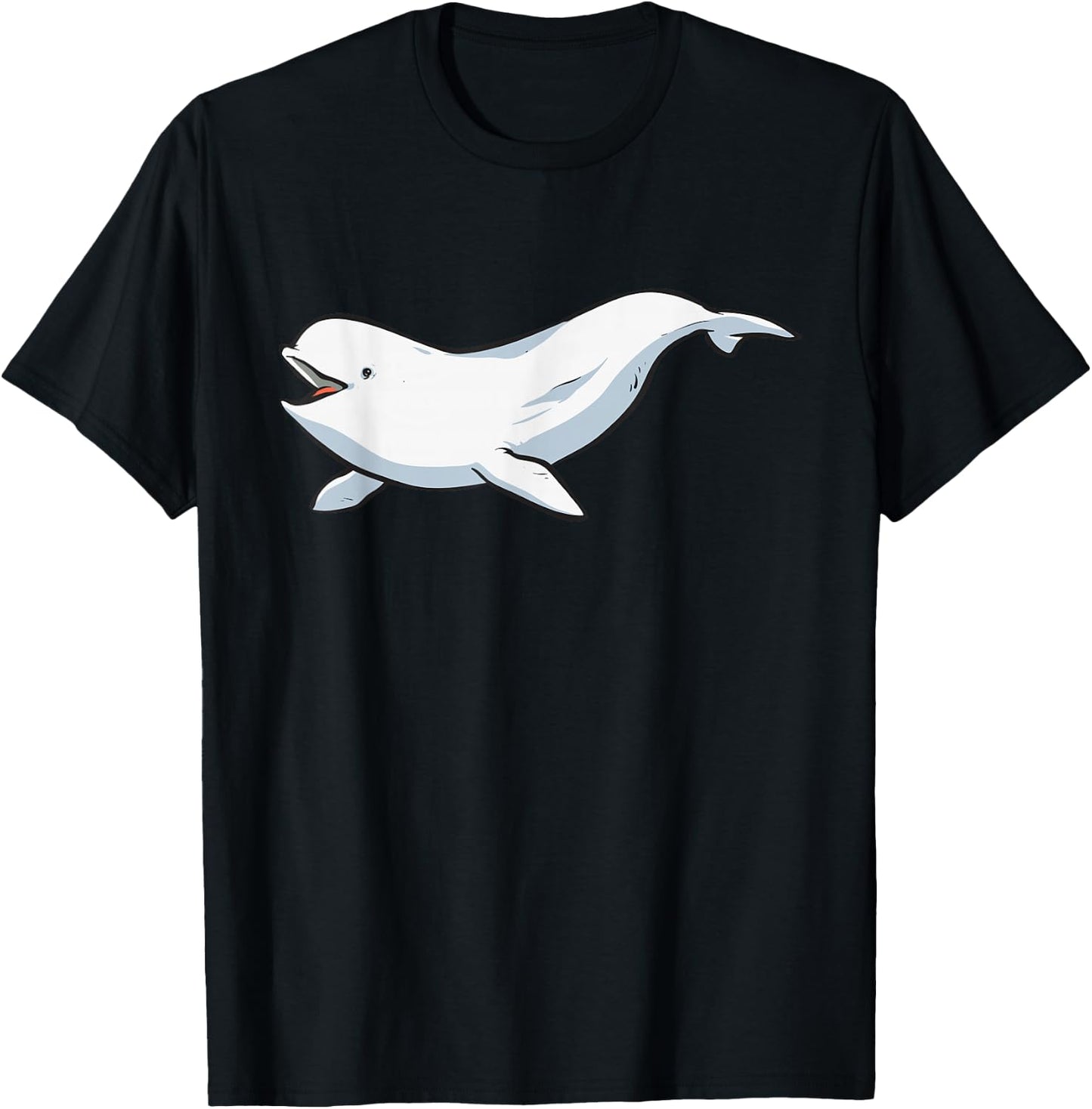 Beluga Whale T-Shirt - T-Shirt | Black