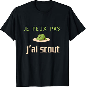 je peux pas j'ai scout , Black, S T-Shirt - T-Shirt | Black