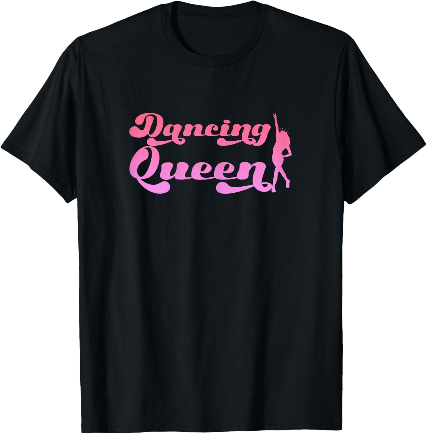 Women's Dancing Queen | Dance Music | Party Dancer , black T-Shirt - T-Shirt | Black