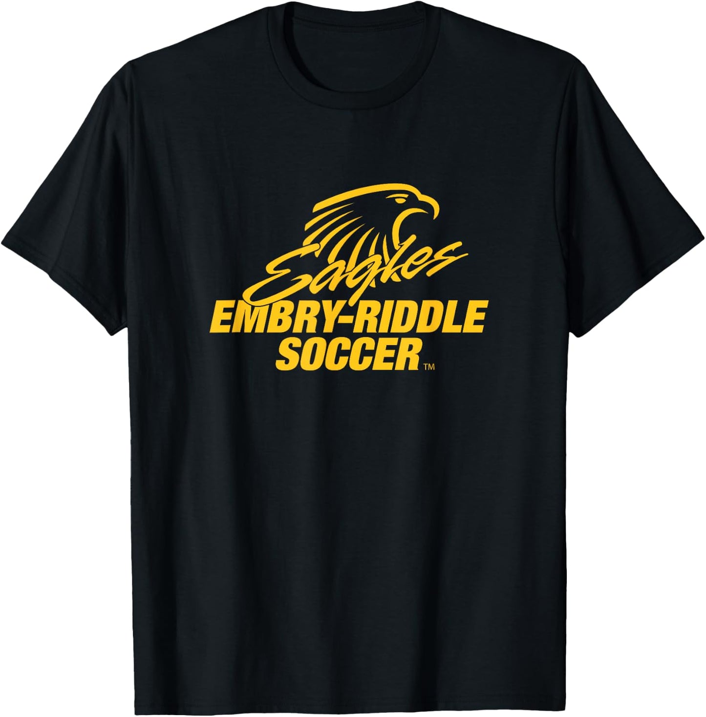 Embry-Riddle Aeronautical Eagles Soccer Sports Fan T-Shirt - T-Shirt | Black