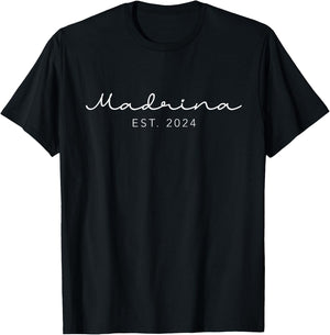 Madrina Est. 2024 Godmother Spanish Sweet Ladies T-Shirt - T-Shirt | Black