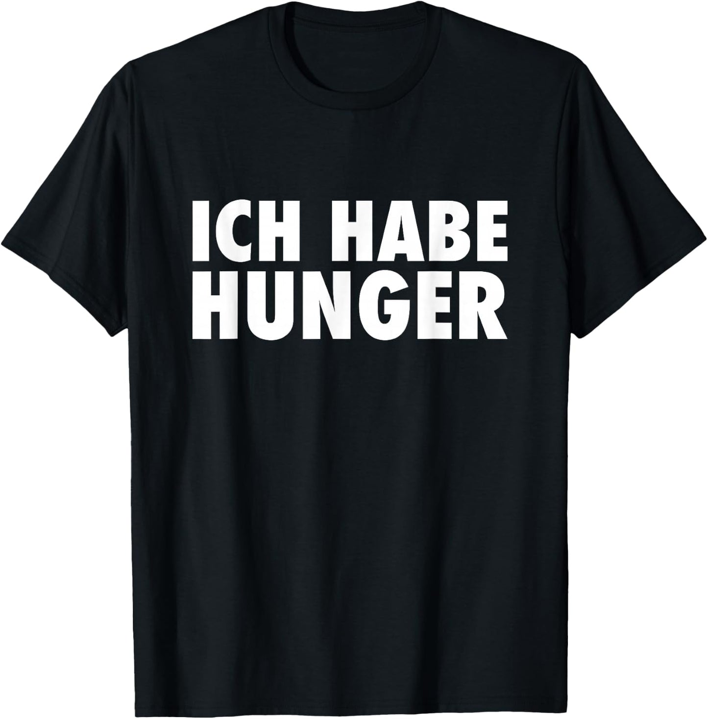 with German Text "Ich Habe H, black T-Shirt - T-Shirt | Black