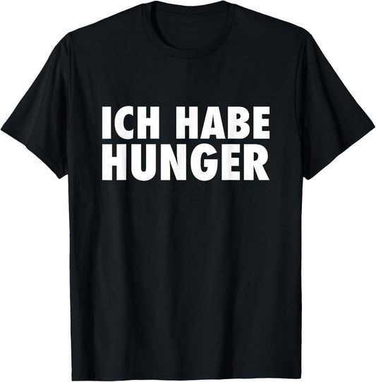 with German Text "Ich Habe H, black T-Shirt - T-Shirt | Black