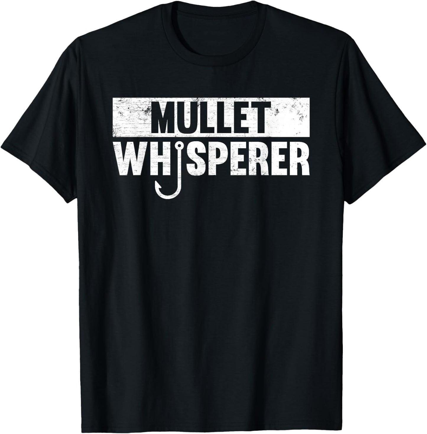 Mullet Whisperer Fishing T-Shirt - T-Shirt | Black