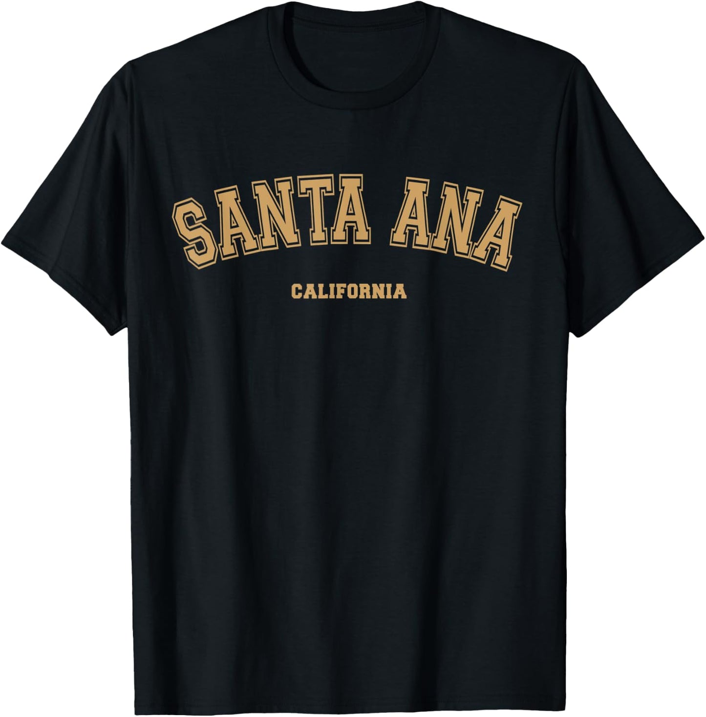 Santa Ana Sports College Style on Santa Ana T-Shirt - T-Shirt | Black