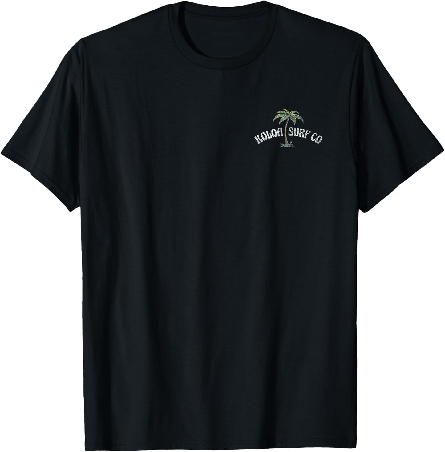 Koloa Surf Beach Vibe Vintage Retro Lightweight Graphic T-Shirt - T-Shirt | Black