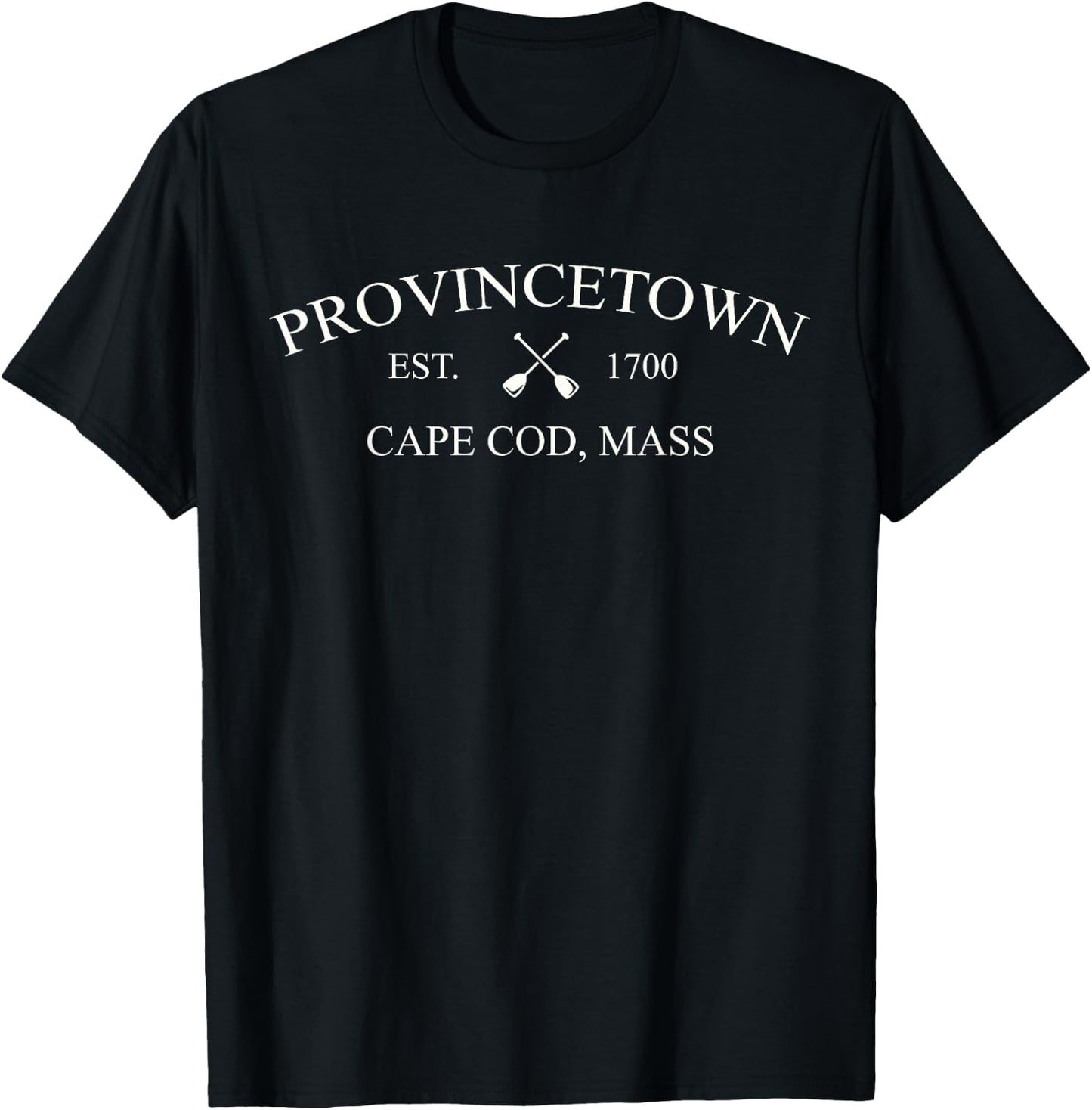 Classic Provincetown Cape Cod graphic - Provincetown, MA T-Shirt - T-Shirt | Black