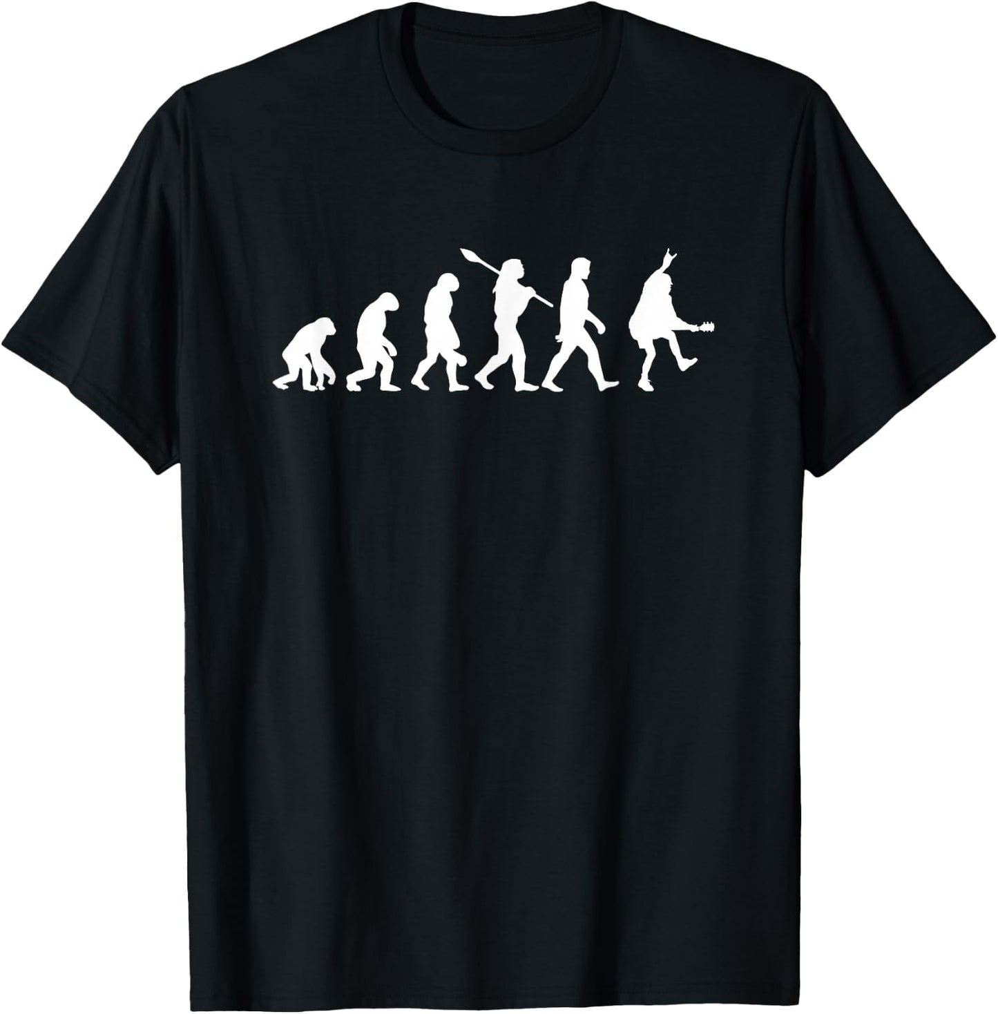 Evolution Duckwalk Angus – Rock Hardrock Heavy Metal T-Shirt - T-Shirt | Black