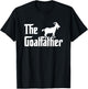 The Goatfather Funny Goat Father Lover Gift T-Shirt - T-Shirt | Black