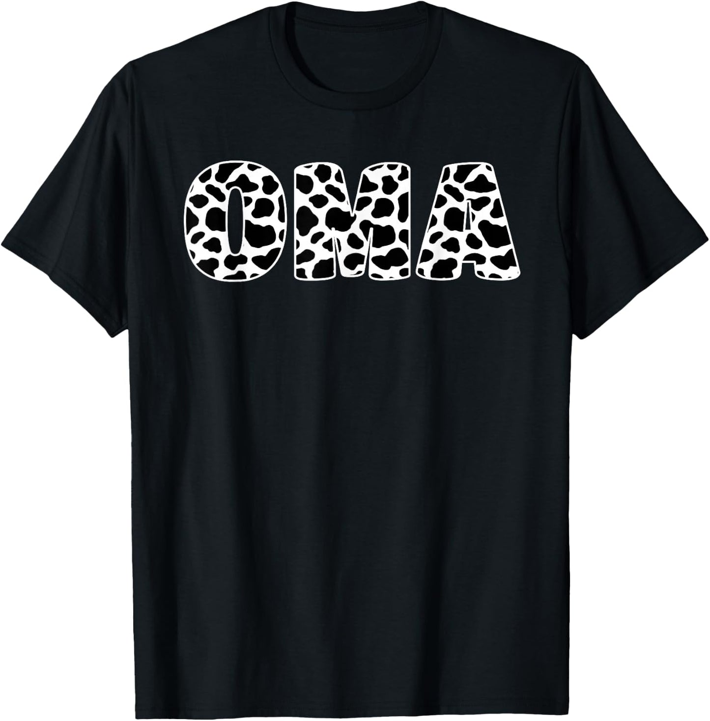 Cow Oma Birthday Family Matching Mothers Day Farm T-Shirt - T-Shirt | Black