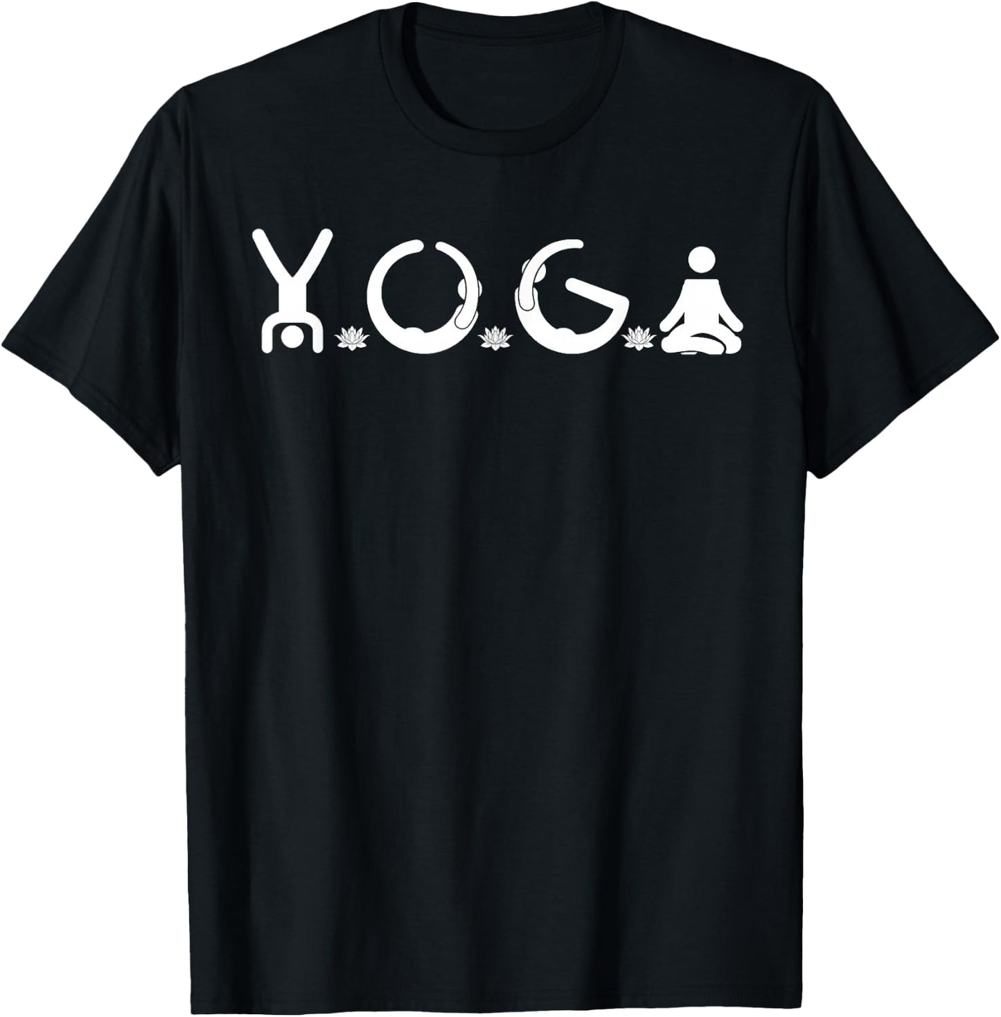 I Love Yoga Teacher Lover Yoga Addict Saying T-Shirt - T-Shirt | Black