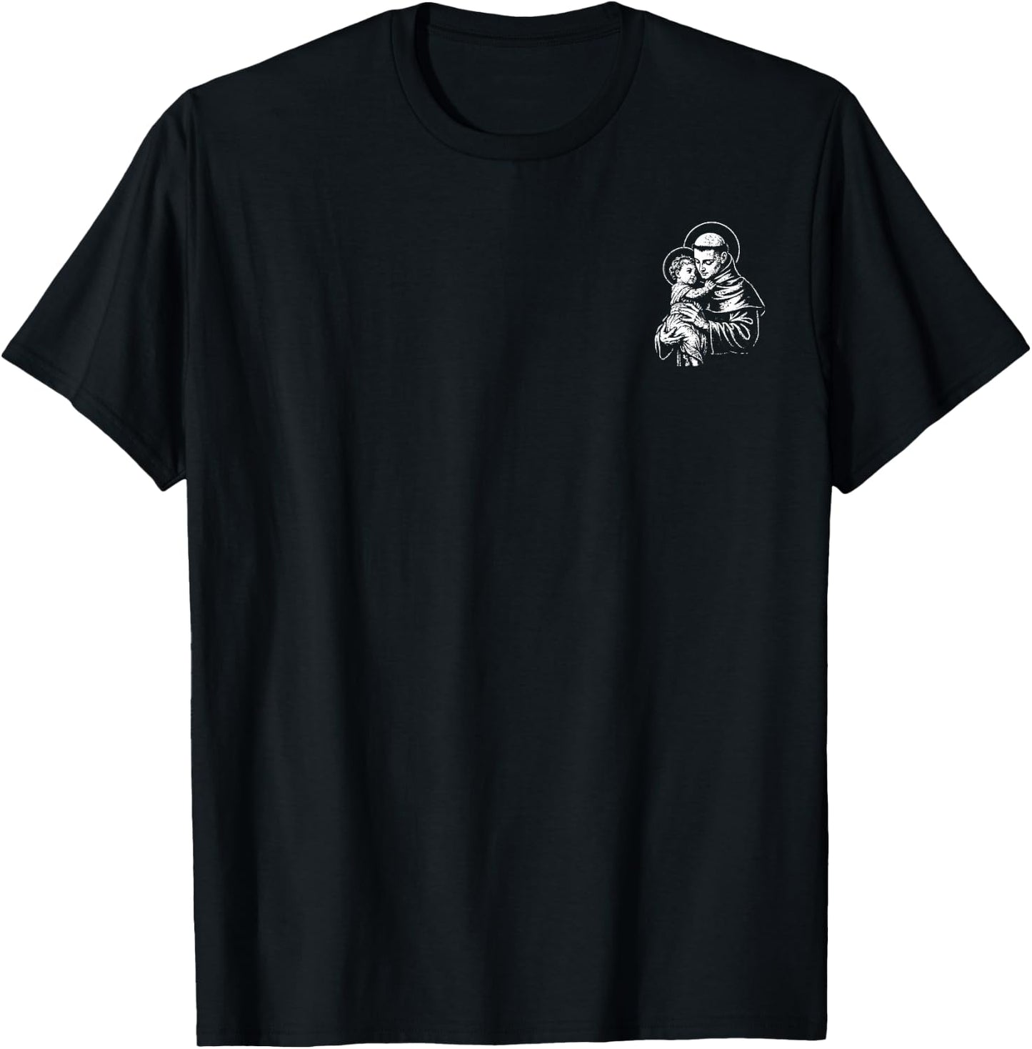 (2 Sided) Helping Losers Every Day St Anthony of Padua Faith T-Shirt - T-Shirt | Black