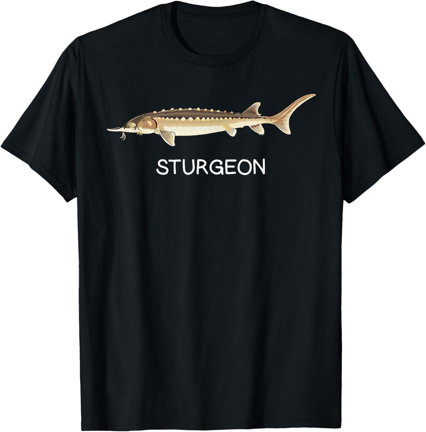 Sturgeon Freshwater Game Fish T-Shirt - T-Shirt | Black
