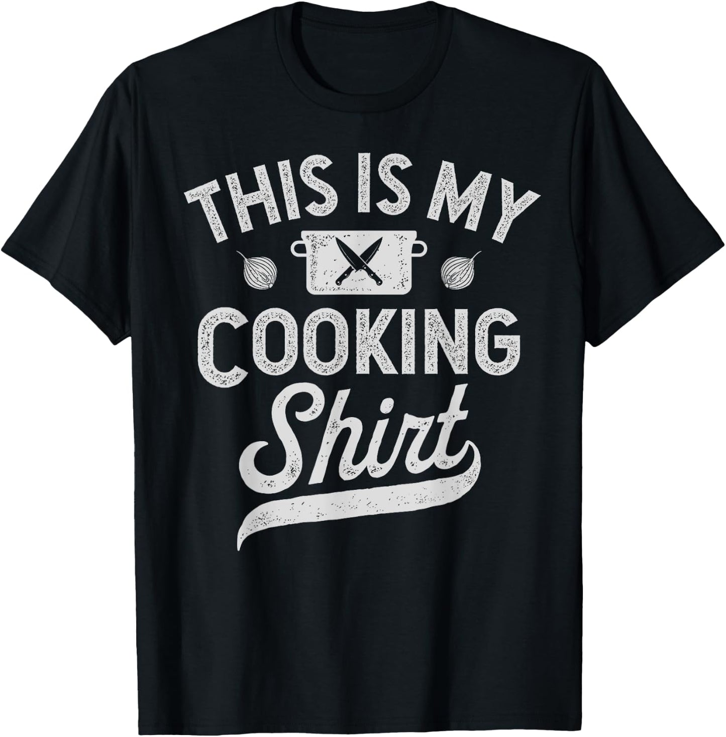 Chef This Is My Cooking Funny Men Women Cook Culinary T-Shirt - T-Shirt | Black