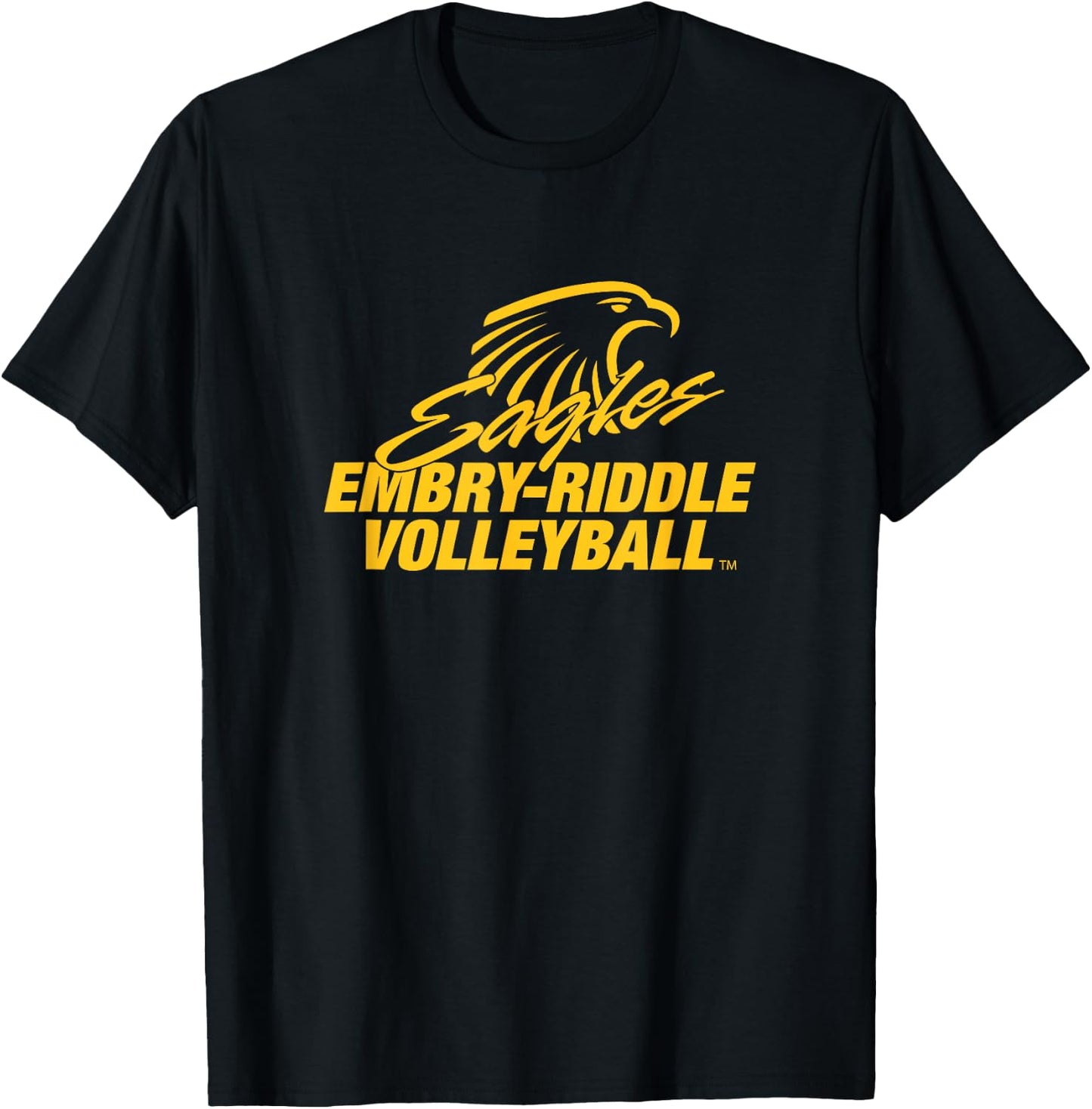 Embry-Riddle Aeronautical Eagles Volleyball Sports Fan T-Shirt - T-Shirt | Black