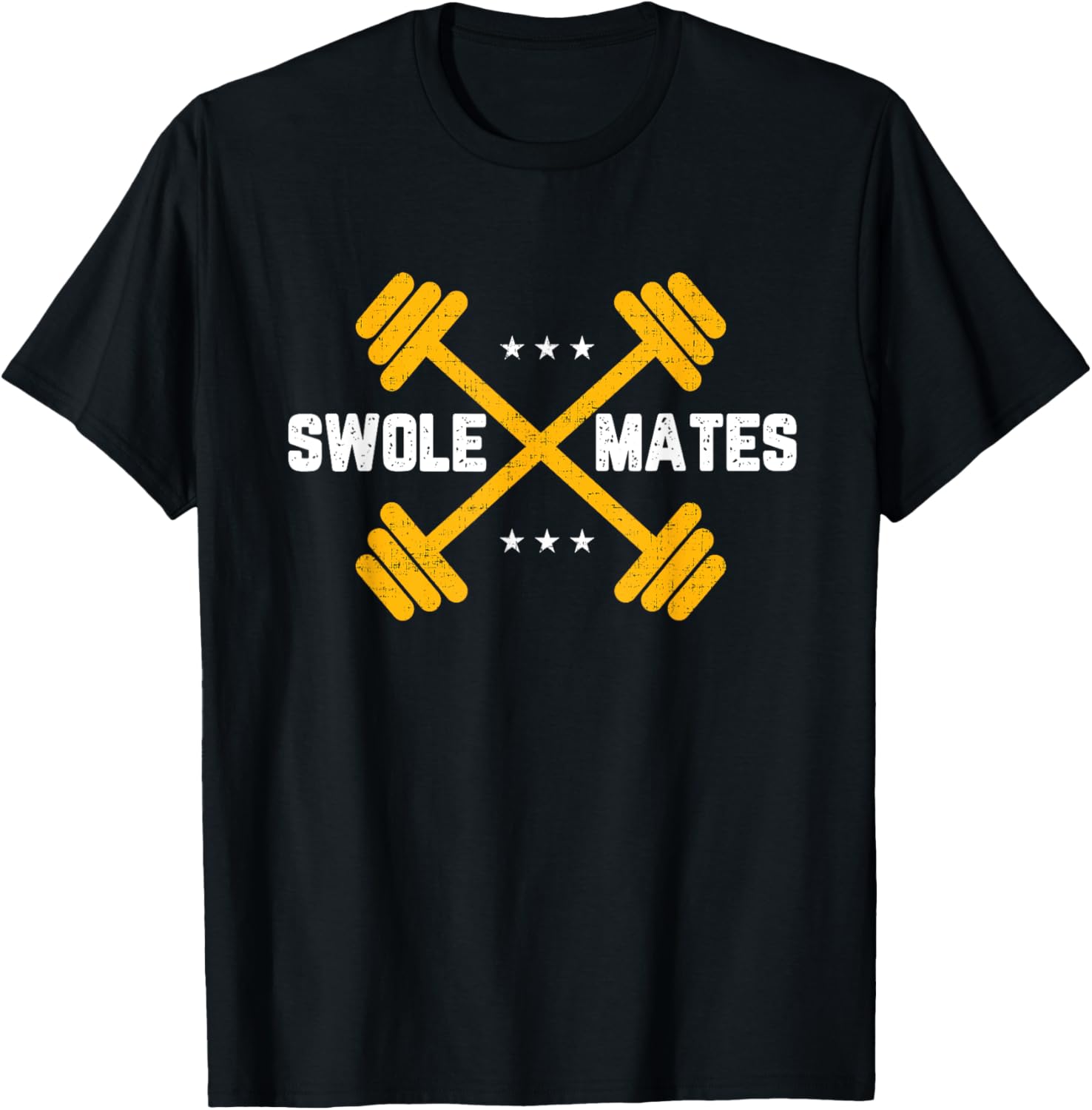 Swole Mates - Funny Gym Weightlifting Exercise T-Shirt - T-Shirt | Black