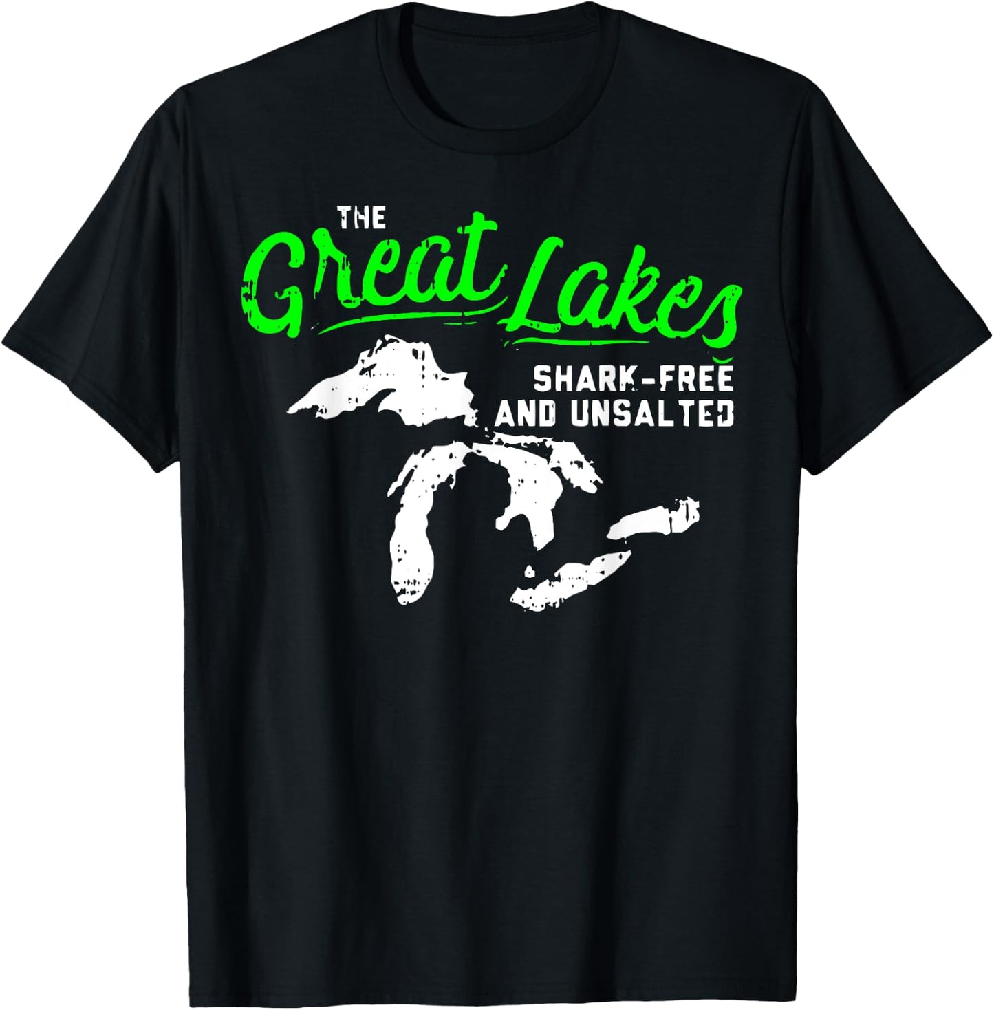 The Great Lakes Shark Free Unsalted T-Shirt - T-Shirt | Black